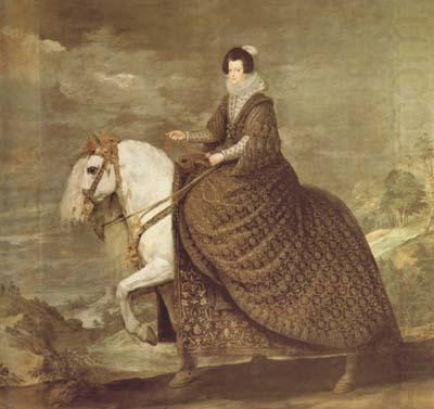 Diego Velazquez Portrait equestre de la reine Elisabeth (df02) china oil painting image